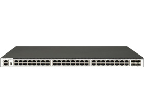 48 个 1GE Base-T 端口，4 个 10GE SFP+端口，三层以太网交换机